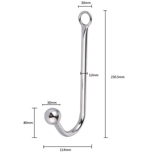 Collar Anal with Beaded 5334 Hook Elegant and Cuffs 0904